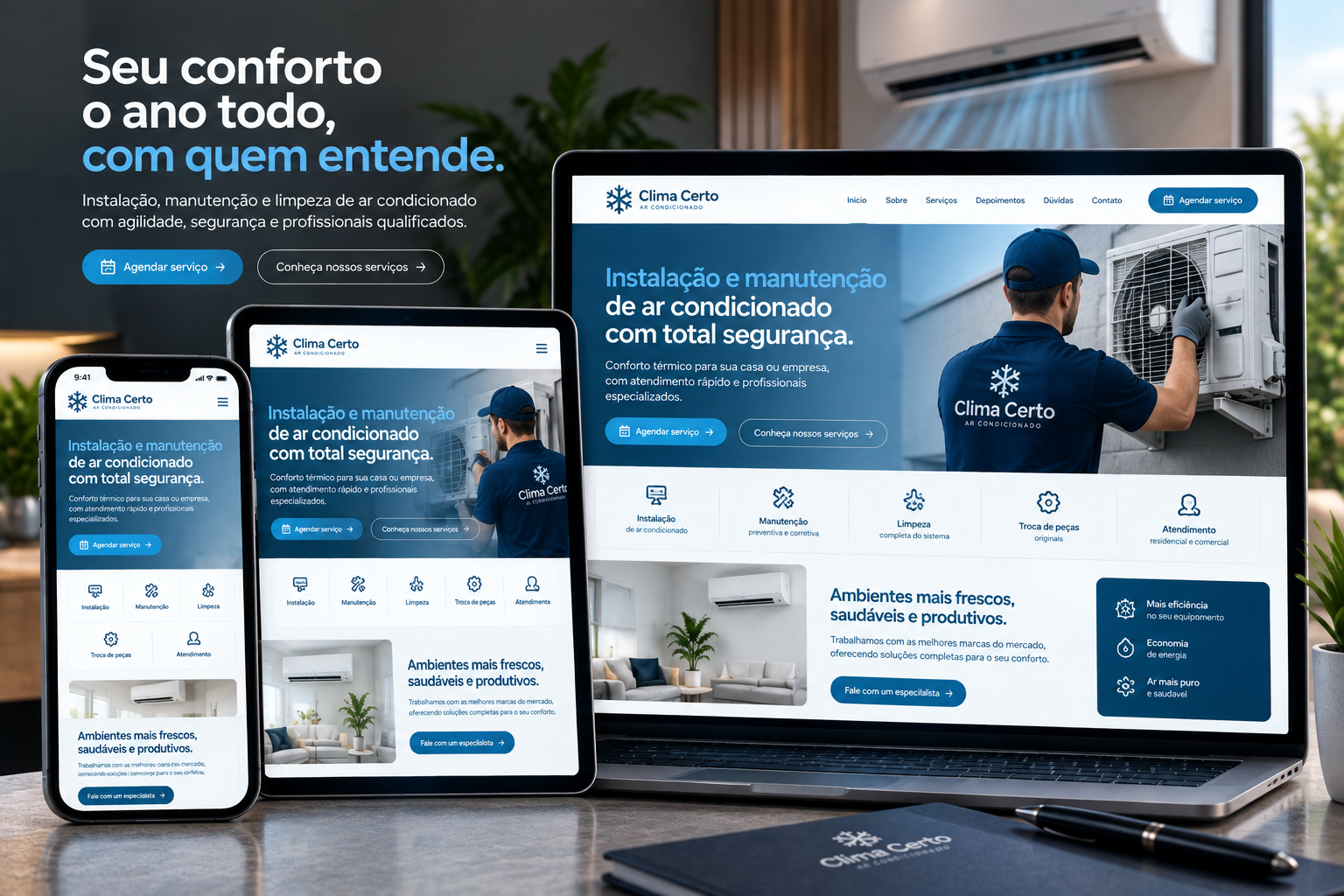 Exemplo de site para Site Para Profissionais Autônomos